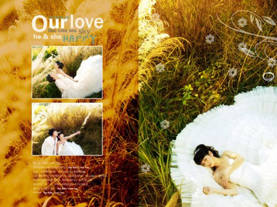 Love every second wedding photo PSD material download