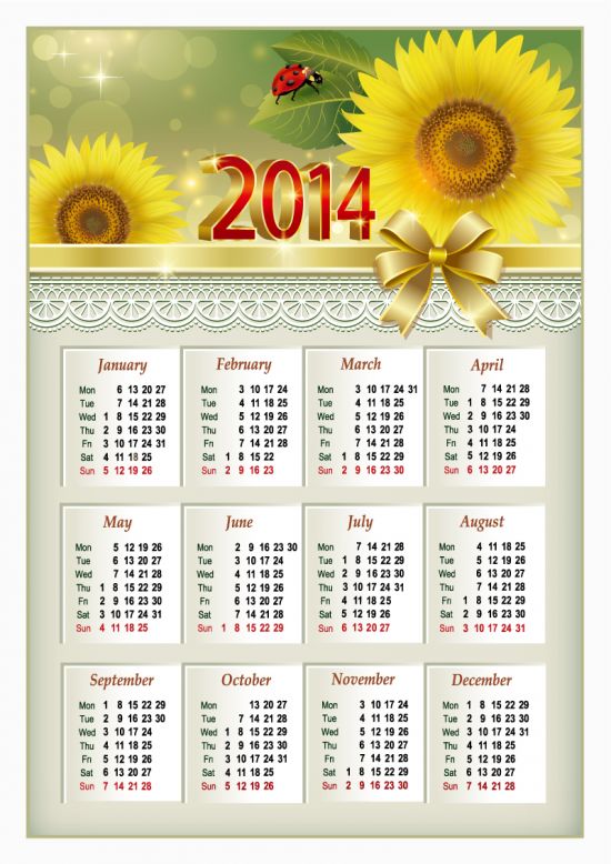 Download Calendar 2014 lich tet hoa cuc 2014
