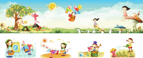 Mẫu banner trang trí trẻ em | Chia sẻ băng rôn quảng cáo trẻ em (07)