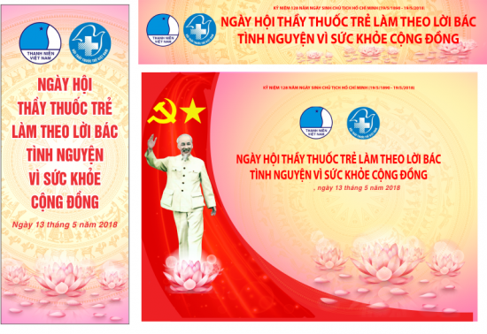 Backdrop Ngày Thầy Thuốc Việt Nam | Chia sẻ mẫu background ngày thầy thuốc 